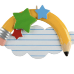 Teacher Rainbow Personalized Ornament